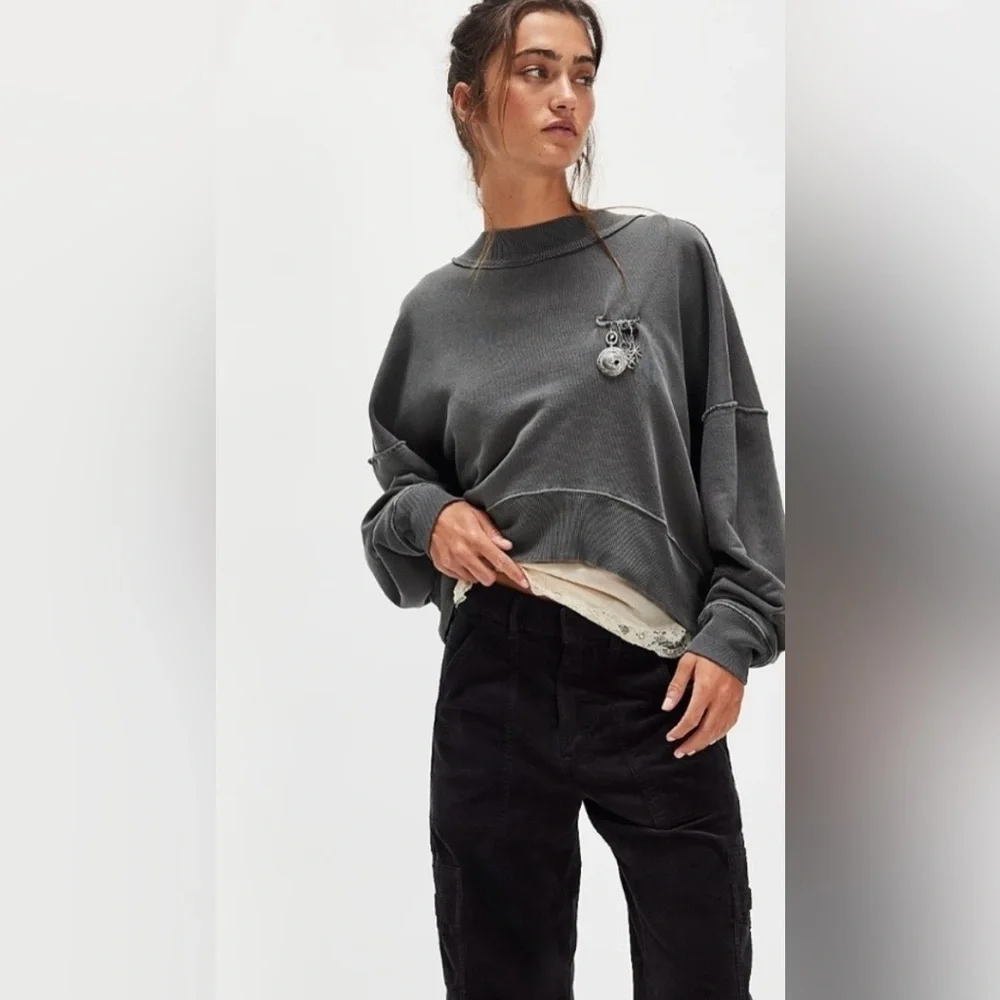 NWT FREE PEOPLE WE THE FREE HI-LO PULLOVER - Picture 1 of 2